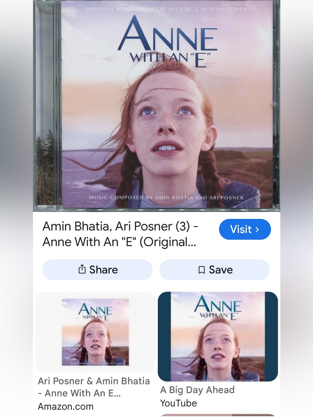 #2984**Anne With An E Original Music CD - Pastel Pink & Blue Cover - Picture 4 of 17